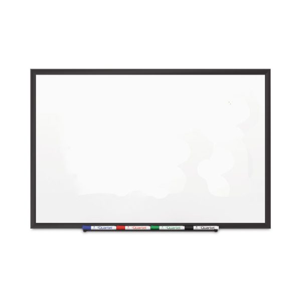 Classic Series Porcelain Magnetic Dry Erase Board, 72 x 48, White Surface, Black Aluminum Frame - Image 2