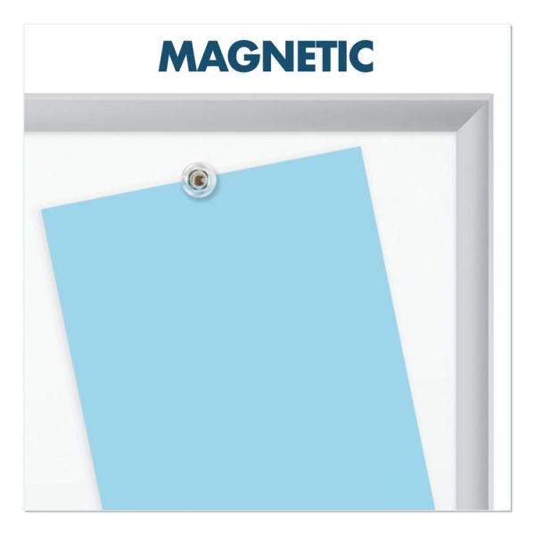 Classic Series Porcelain Magnetic Dry Erase Board, 72 x 48, White Surface, Silver Aluminum Frame - Image 9