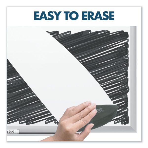 Classic Series Porcelain Magnetic Dry Erase Board, 72 x 48, White Surface, Silver Aluminum Frame - Image 7