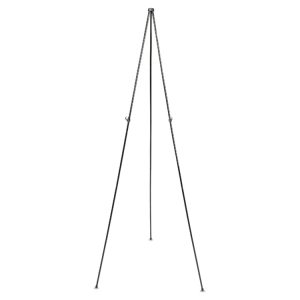 Full Size Instant Easel, 62.38" Maximum Height, Steel, Black