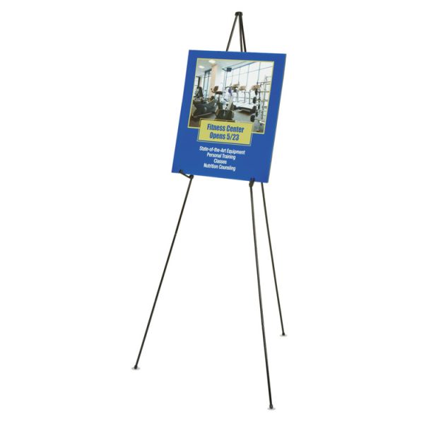 Full Size Instant Easel, 62.38" Maximum Height, Steel, Black - Image 2