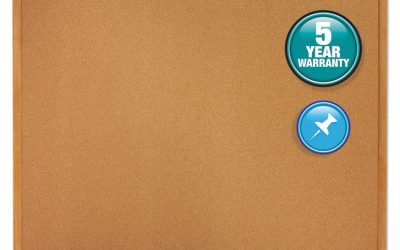 Classic Series Cork Bulletin Board, 96 x 48, Tan Surface, Oak Fiberboard Frame