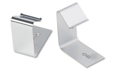 Flexible Metal Cubicle Hangers, For 1.5″ to 2.5″ Thick Partition Walls, Silver, 2/Set