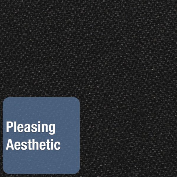 Oval Office Fabric Bulletin Board, 36 x 24, Black Surface - Image 4