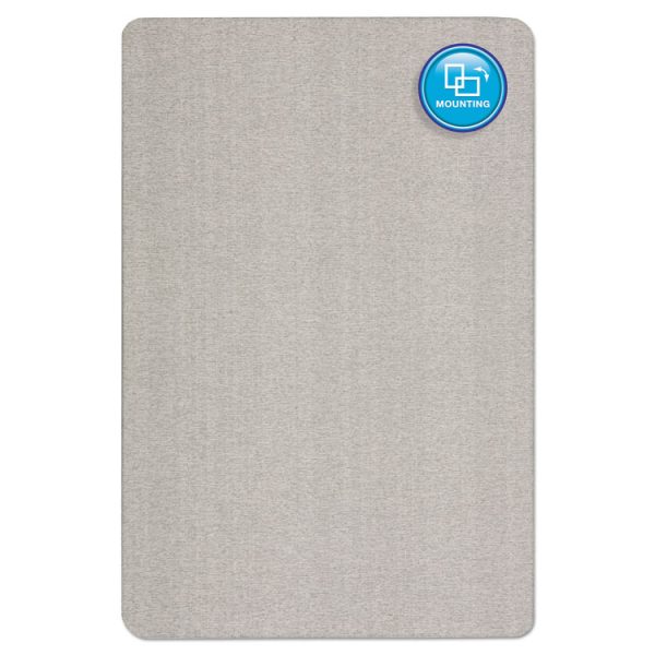 Oval Office Fabric Board, 36 x 24, Gray Surface - Image 3