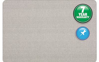 Oval Office Fabric Board, 36 x 24, Gray Surface