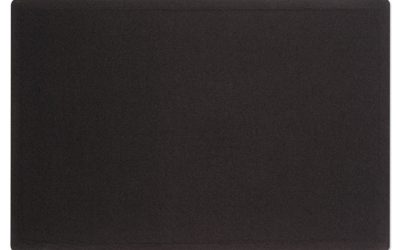 Oval Office Fabric Board, 48 x 36, Black Surface