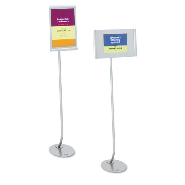 Designer Sign Stand, Silver Aluminum Frame, 11 X 17 - Image 4