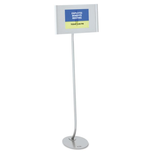 Designer Sign Stand, Silver Aluminum Frame, 11 X 17 - Image 2