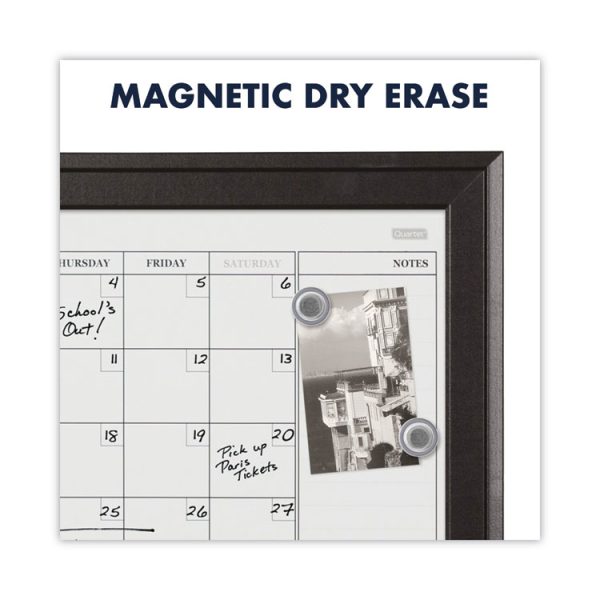 Home Decor Magnetic Combo Dry Erase Board with Cork Board on Bottom, 23 x 17, Tan/White Surface, Espresso Wood Frame - Image 6