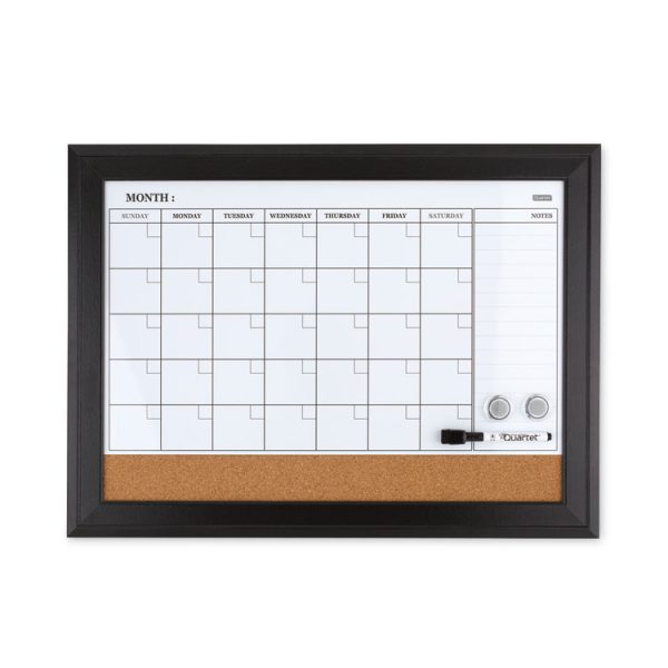 Home Decor Magnetic Combo Dry Erase Board with Cork Board on Bottom, 23 x 17, Tan/White Surface, Espresso Wood Frame - Image 2