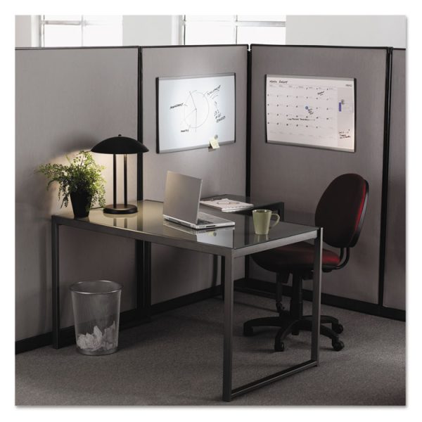 ARC Frame Cubicle Magnetic Dry Erase Board, 30 x 18, White Surface, Silver Aluminum Frame - Image 4