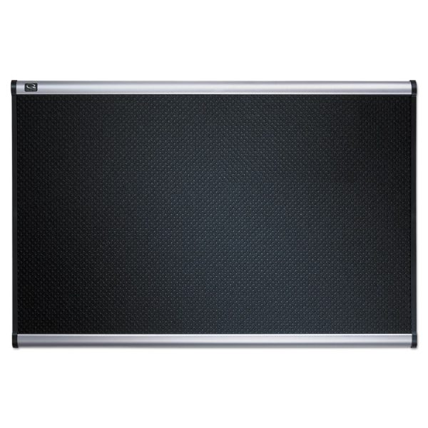 Prestige Embossed Foam Bulletin Board, 36 x 24, Black Surface, Silver Aluminum Frame - Image 5