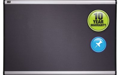 Prestige Gray Diamond Mesh Bulletin Board, 36 x 24, Gray Surface, Silver Aluminum/Plastic Frame