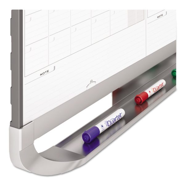 Prestige 2 Total Erase Three-Month Calendar, 36 x 24, White Surface, Graphite Fiberboard/Plastic Frame - Image 5