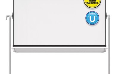 Prestige 2 Mobile Presentation Easel, 6 ft x 4 ft, Silver/Graphite