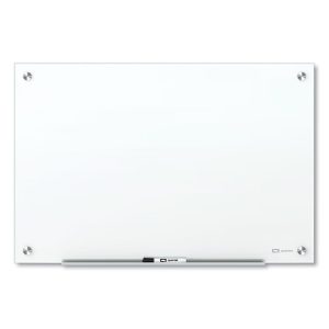 Brilliance Glass Dry-Erase Boards, 48 X 36, White Surface