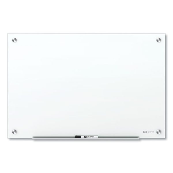 Brilliance Glass Dry-Erase Boards, 48 X 36, White Surface