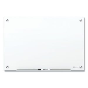 Brilliance Glass Dry-Erase Boards, 48 X 48, White Surface