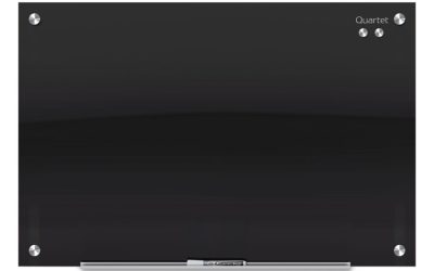 Infinity Glass Marker Board, 48 x 36, Black Surface