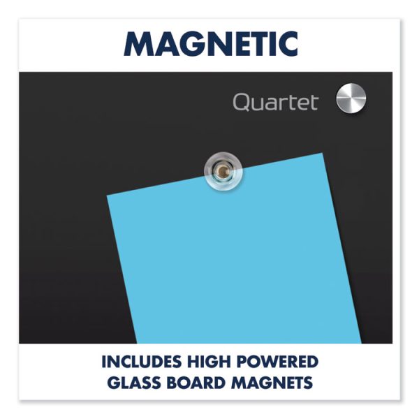 Infinity Glass Marker Board, 48 x 36, Black Surface - Image 5