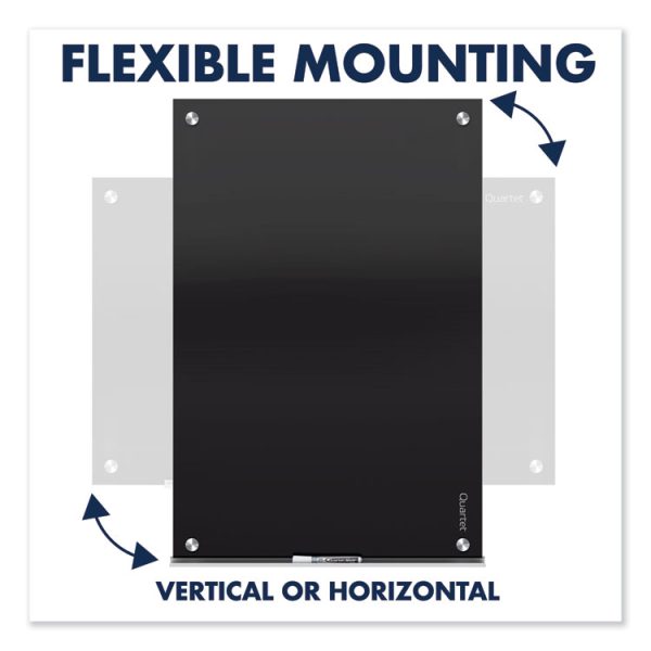 Infinity Glass Marker Board, 48 x 36, Black Surface - Image 10