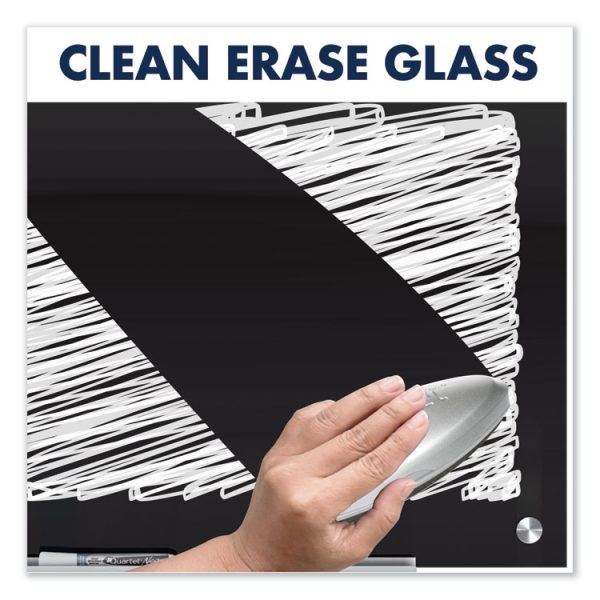 Infinity Glass Marker Board, 48 x 36, Black Surface - Image 7