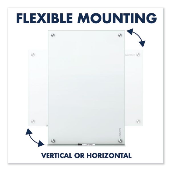 Infinity Glass Marker Board, 48 x 36, White Surface - Image 8