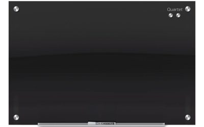 Infinity Glass Marker Board, 72 x 48, Black Surface