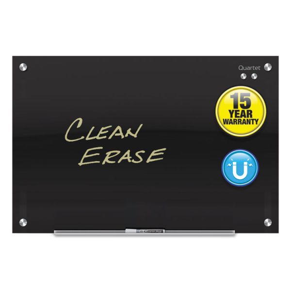 Infinity Glass Marker Board, 72 x 48, Black Surface - Image 2