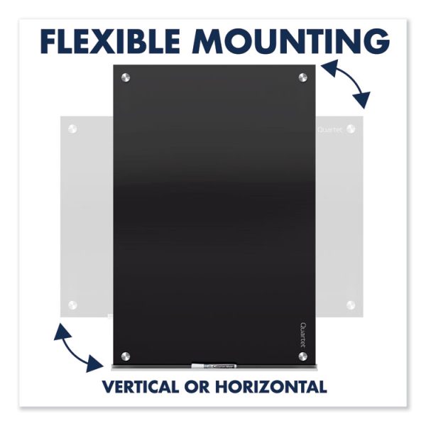 Infinity Glass Marker Board, 72 x 48, Black Surface - Image 8