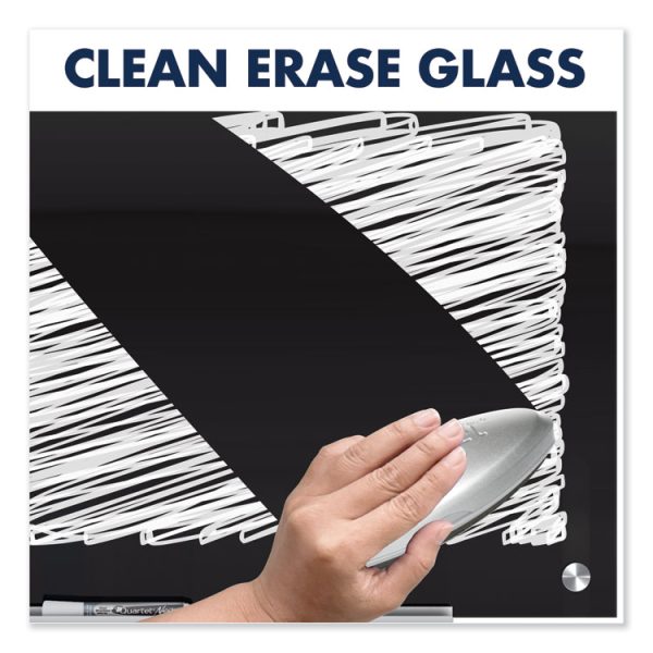 Infinity Glass Marker Board, 72 x 48, Black Surface - Image 6
