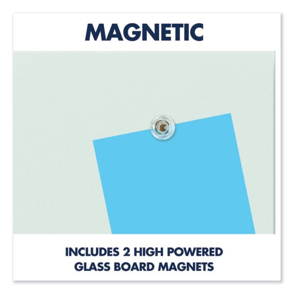 Element Framed Magnetic Glass Dry-Erase Boards, 74 x 42, White Surface, Silver Aluminum Frame - Image 4