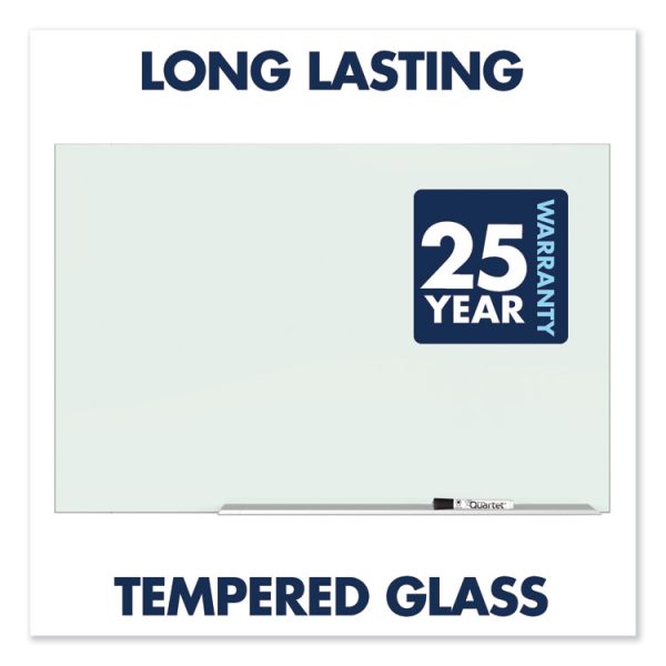 Element Framed Magnetic Glass Dry-Erase Boards, 74 x 42, White Surface, Silver Aluminum Frame - Image 5