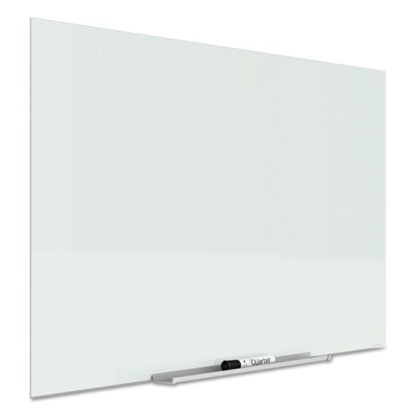 InvisaMount Magnetic Glass Marker Board, 74 x 42, White Surface - Image 3