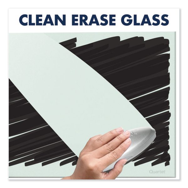 InvisaMount Magnetic Glass Marker Board, 74 x 42, White Surface - Image 7