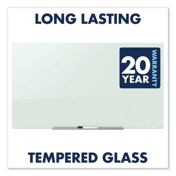 InvisaMount Magnetic Glass Marker Board, 85 x 48, White Surface - Image 9