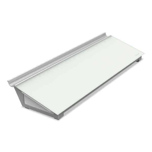 Glass Dry Erase Desktop Computer Pad, 18 x 6, White Surface - Image 3