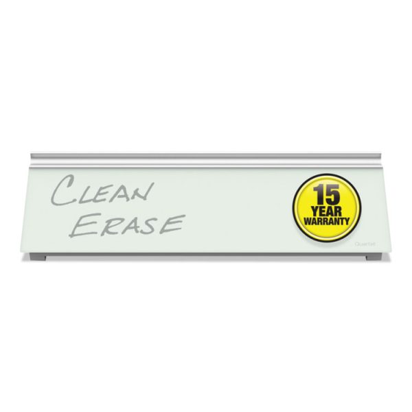 Glass Dry Erase Desktop Computer Pad, 18 x 6, White Surface - Image 4