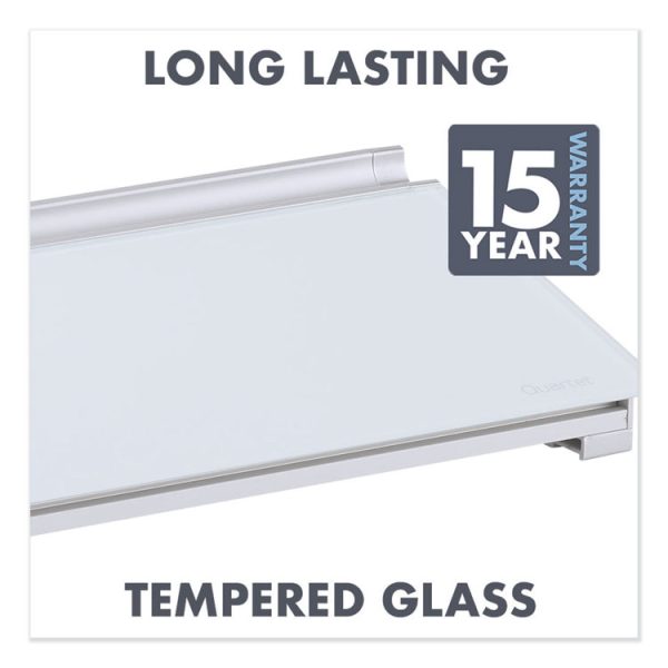 Glass Dry Erase Desktop Computer Pad, 18 x 6, White Surface - Image 10