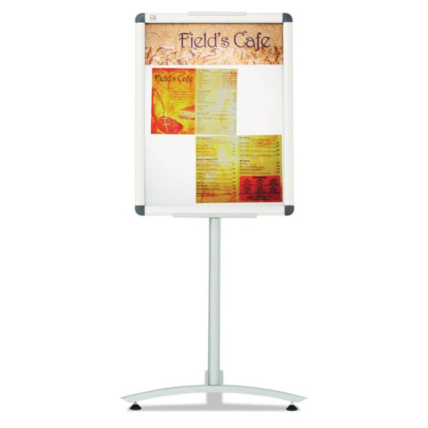 Improv Lobby Clip-Frame Pedestal Sign, 18 X 24 Frame, 54" High, Aluminum - Image 3