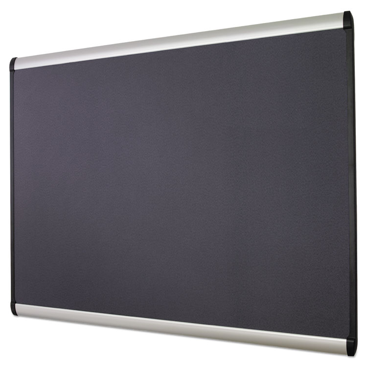 Prestige Plus Magnetic Fabric Bulletin Boards, 48 x 36, Gray Surface, Silver Aluminum Frame - Image 8