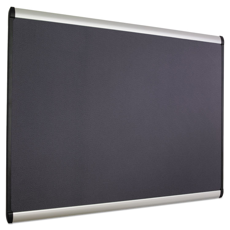 Prestige Plus Magnetic Fabric Bulletin Boards, 48 x 36, Gray Surface, Silver Aluminum Frame - Image 9