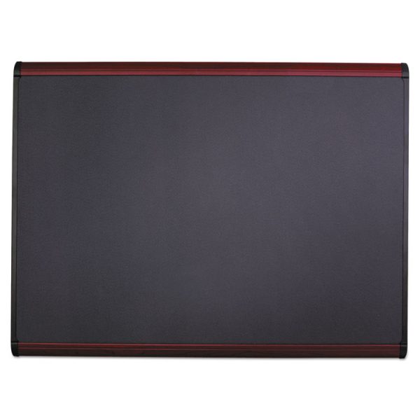 Prestige Plus Magnetic Fabric Bulletin Boards, 48 x 36, Gray Surface, Mahogany Fiberboard/Plastic Frame - Image 7