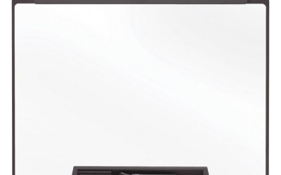 Motion Portable Dry Erase Marker Board, 36 x 24, White Surface, Black Plastic Frame