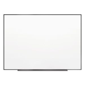 Fusion Nano-Clean Magnetic Whiteboard, 48 x 36, White Surface, Black Aluminum Frame