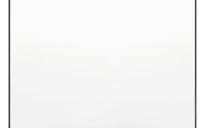 Fusion Nano-Clean Magnetic Whiteboard, 48 x 36, White Surface, Black Aluminum Frame