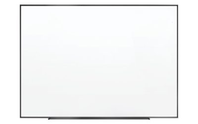 Fusion Nano-Clean Magnetic Whiteboard, 48 x 36, White Surface, Silver Aluminum Frame