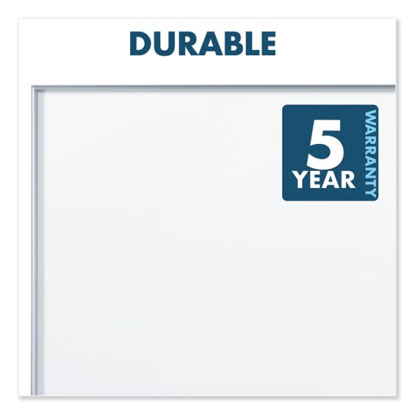Fusion Nano-Clean Magnetic Whiteboard, 72 x 48, White Surface, Silver Aluminum Frame - Image 3