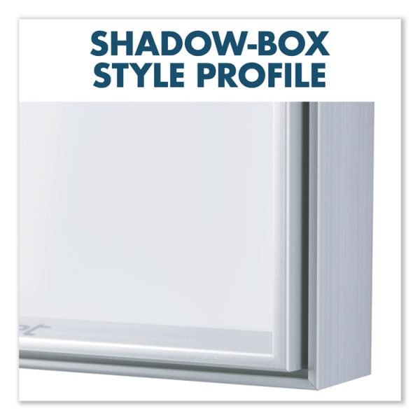 Fusion Nano-Clean Magnetic Whiteboard, 72 x 48, White Surface, Silver Aluminum Frame - Image 4